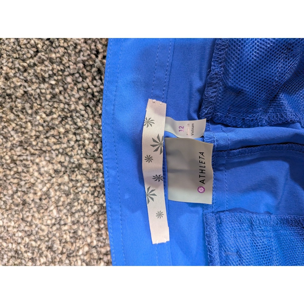 Athleta Blue Hiking Shorts Womens Size 10 Athletic Outdoor Activewear Casual - Picture 12 of 16